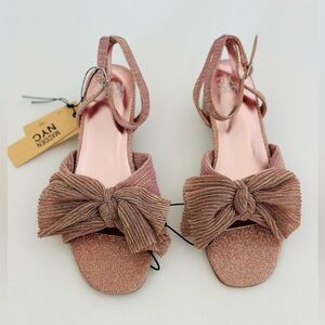 Elegant Pink Bow Kids Sandals